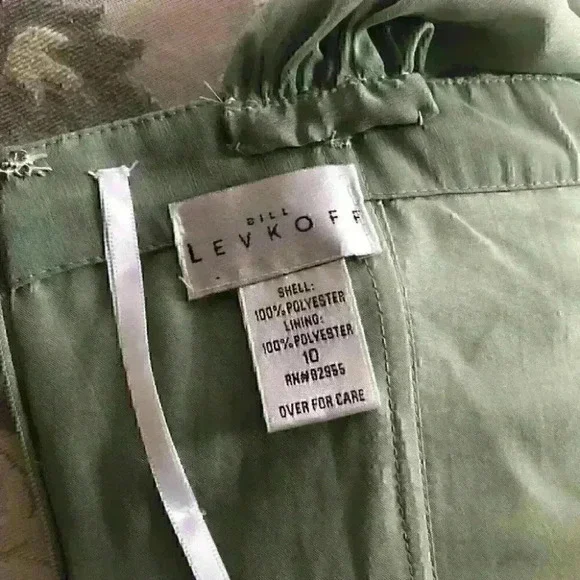 Bill Levkoff Dress Bridesmaid Bodycon Sage  Green - Picture 6 of 8